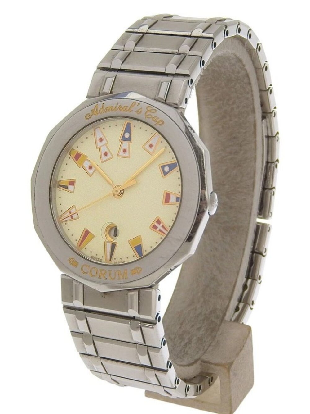CORUM Admirals cup Watches 99.810.20 V550 IvoryDial Stainless Steel Quartz...